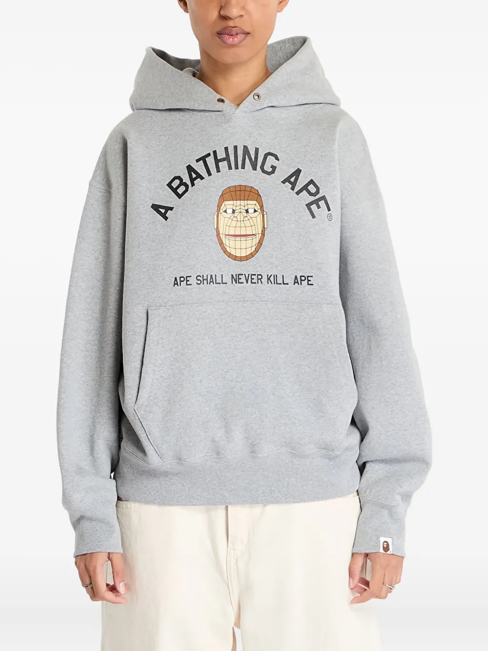 A BATHING APE® polygon ape head hoodie alternate view